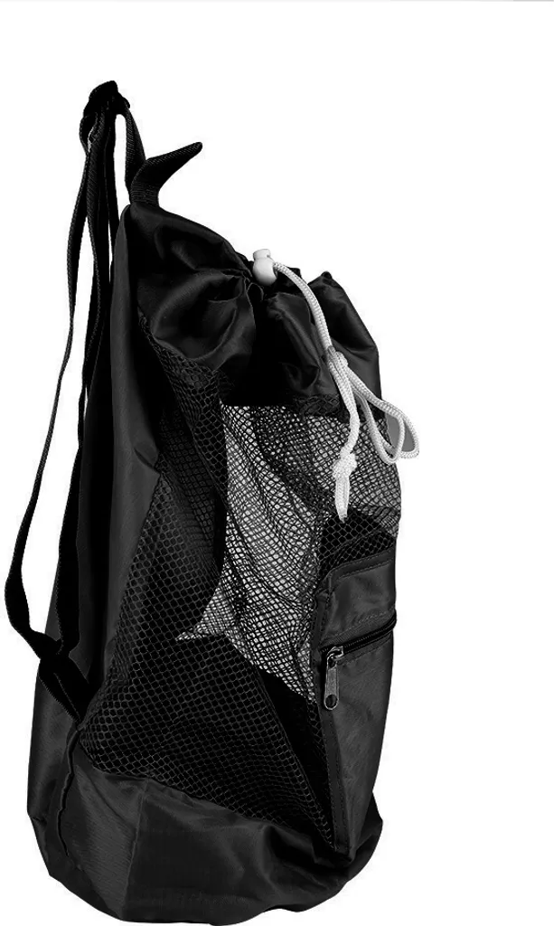 Borsa Rete Mare Nera Bambini: Zainetto Giochi e Conchiglie Estate
