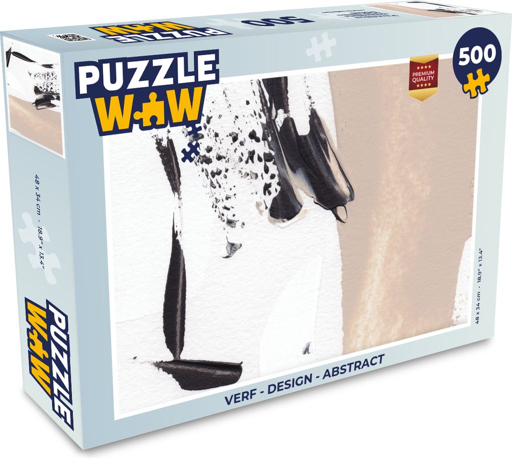 MuchoWow Puzzle 500 Teile Farbe - Design - Abstrakt - 500 Teile - Kinder - Selberbauen - Puzzlespiele