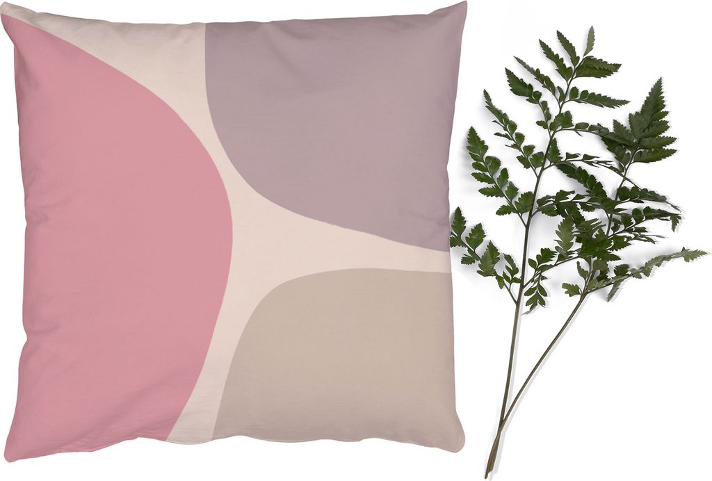 MuchoWow Zierkissen Sofakissen Wohnzimmer Dekokissen 45x45 cm Gestaltung - Pastell - Minimalismus - Schlafpolster - Polster für das Sofa