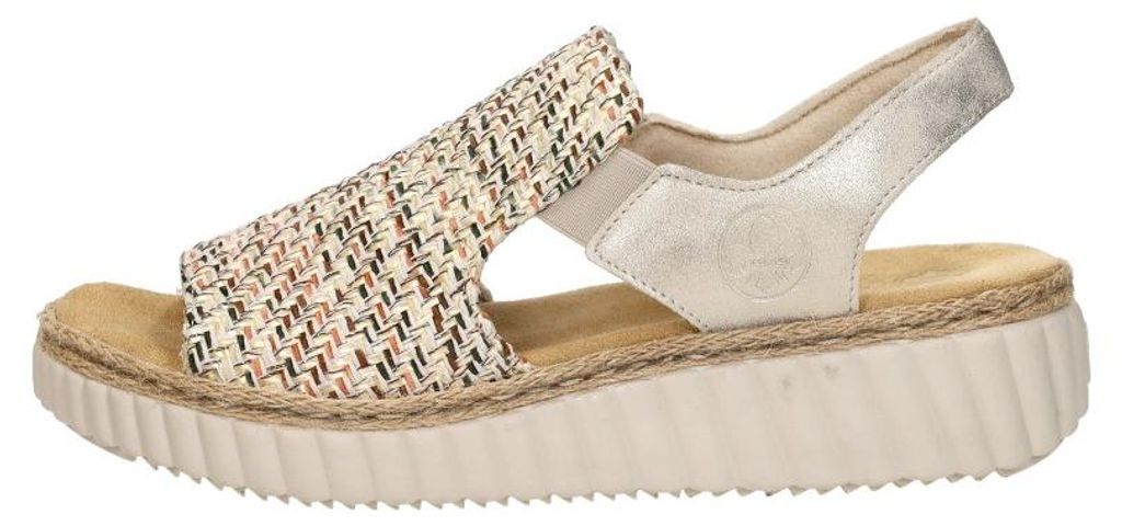 Rieker Sandalen Plat  Sandalen Plat - Beige - Maat 39 Image du produit 