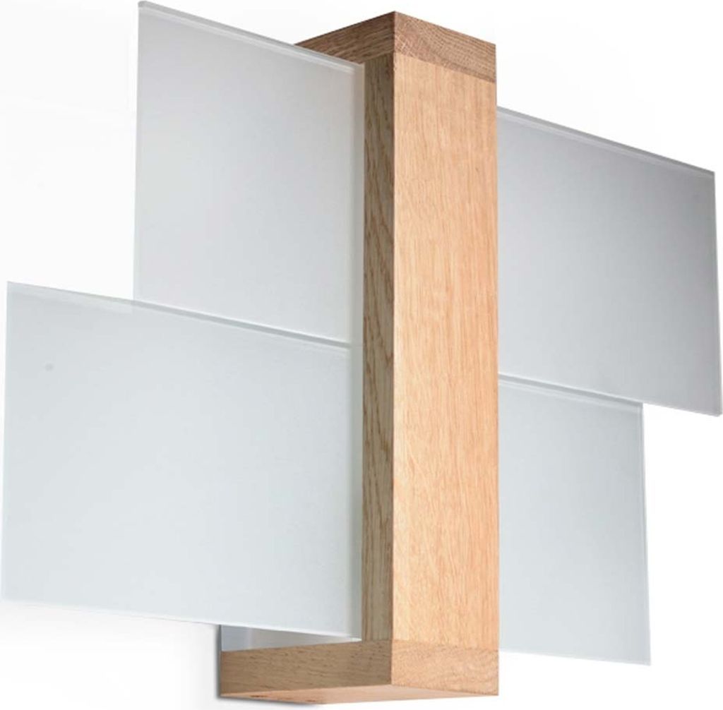 Kinkiet FENIKS jasne drewno-biały 1xE27x60W drewno Zdjęcie produktu 