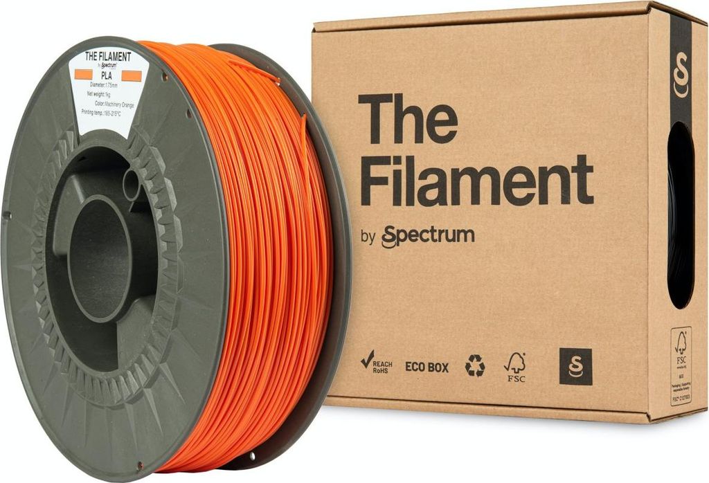 Das Filament PLA 1.75mm Machinery Orange 1kg