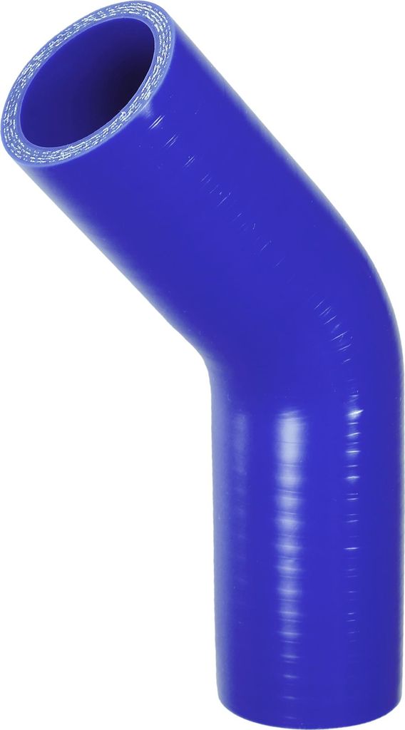 1 Stück 38mm 1,50" ID 90mm 3,54" Länge 45 Grad Blau Kühlerschlauch aus Silikon Universal