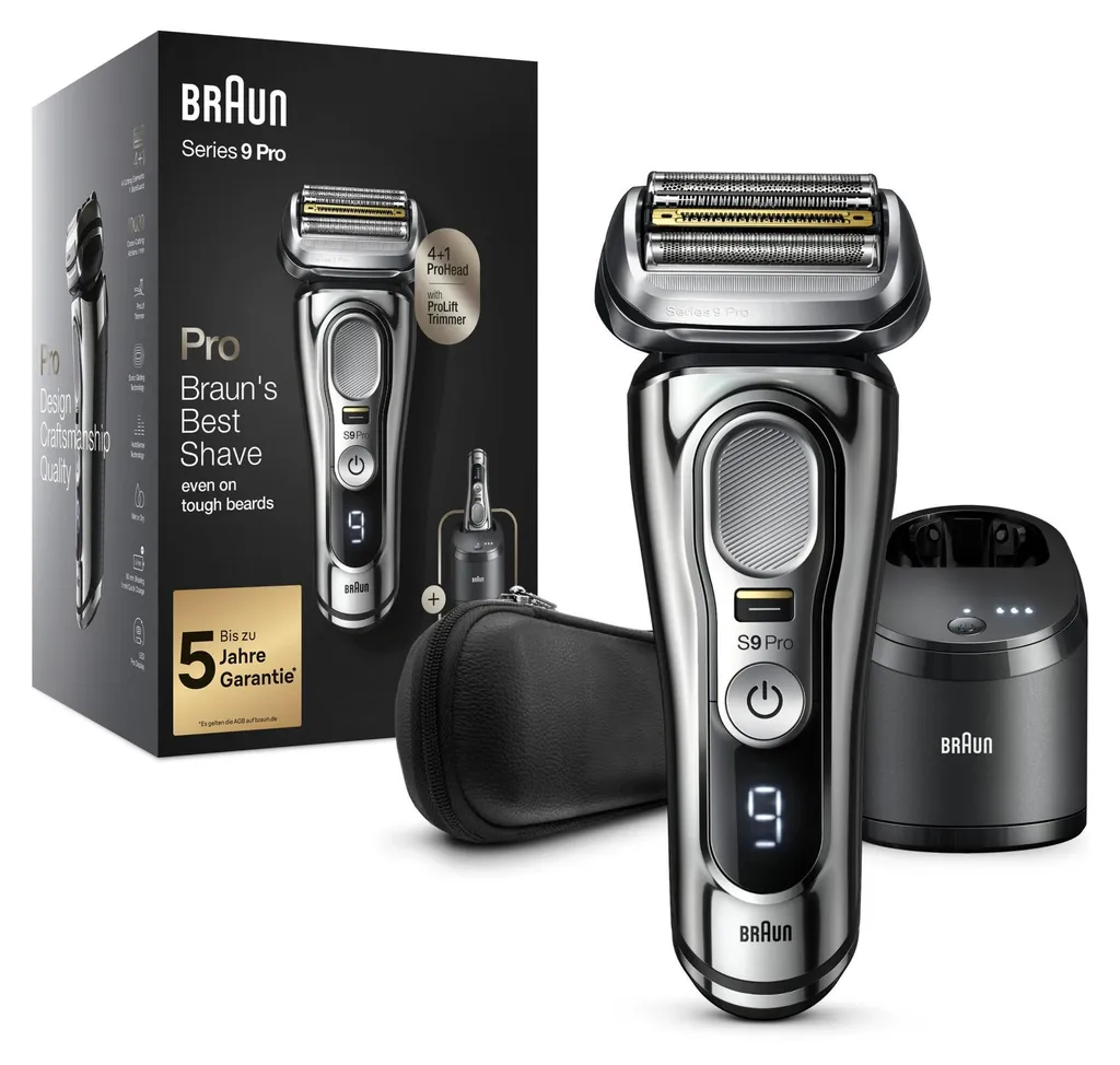 Rasoir Électrique Homme Braun 9486cc Series 9 Pro avec Station de Nettoyage
