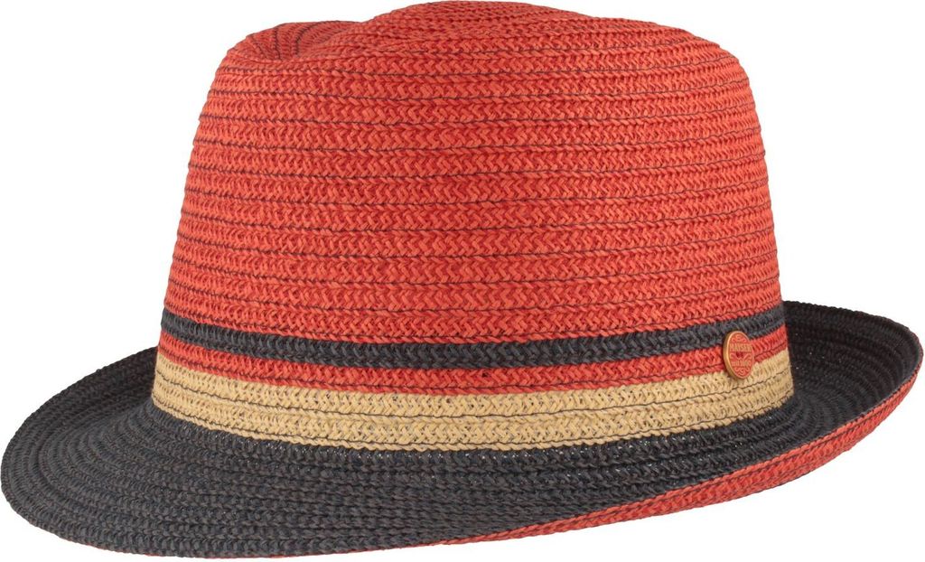 Mayser knautschbarer Trilby Strohhut Troy mehrfarbig