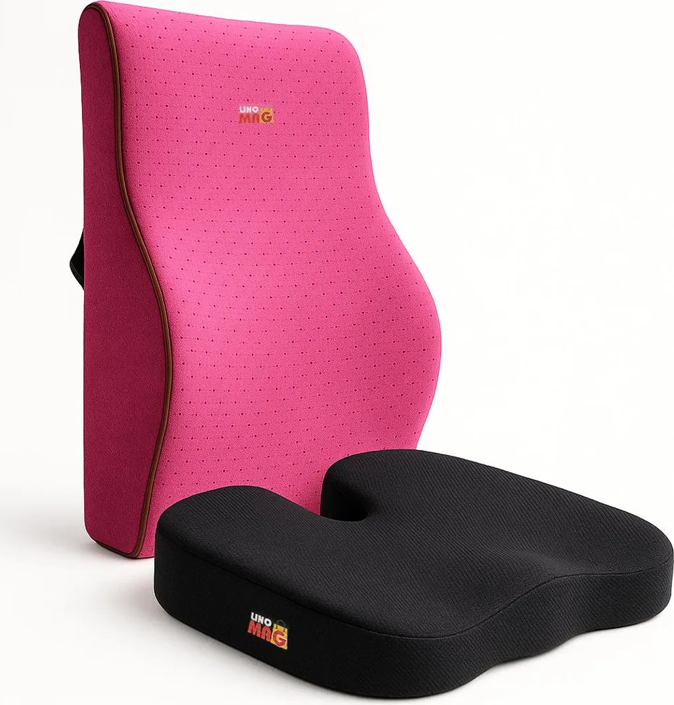 Soulagement mal de dos : pack de coussins coccyx et lombaires ergonomiques