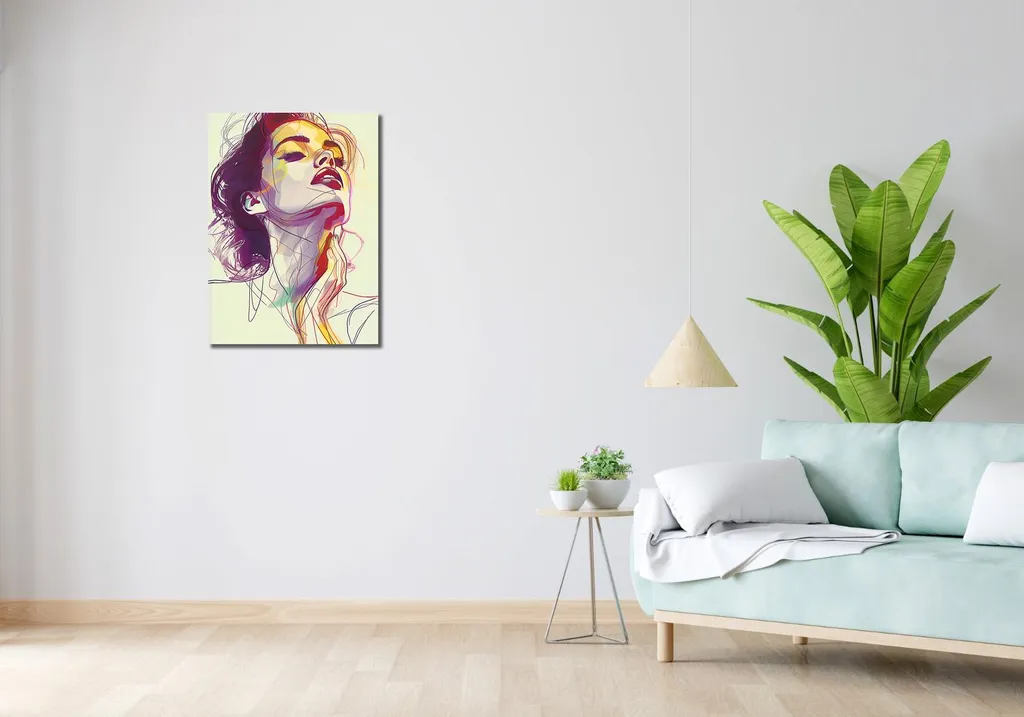 Image 50 x 70 cm Liquide - Affiche Déco Murale Format Portrait Premium - 2