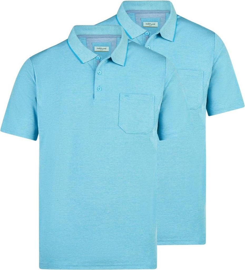 Redmond 2er Pack Basic Poloshirt Weiches Material mit hohem Komfort, Vielseitiges Basic für jeden Tag, Klassischer Schnitt mit Polokragen