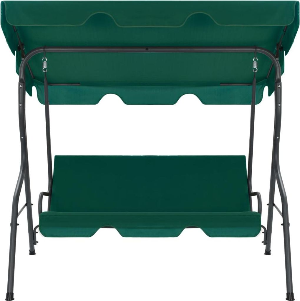 vidaXL Hollywood Swing Green 170 × 110 × 153 cm Látka Obrázek produktu 