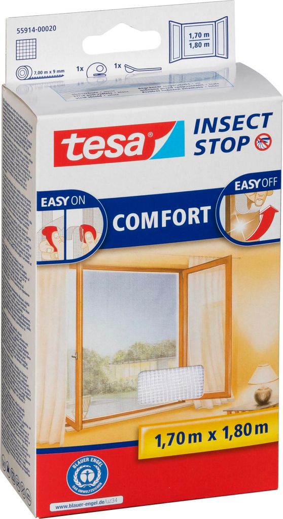 Tesa velcro per zanzariera 1,7X1,8m bianco 55914 Immagine del prodotto 