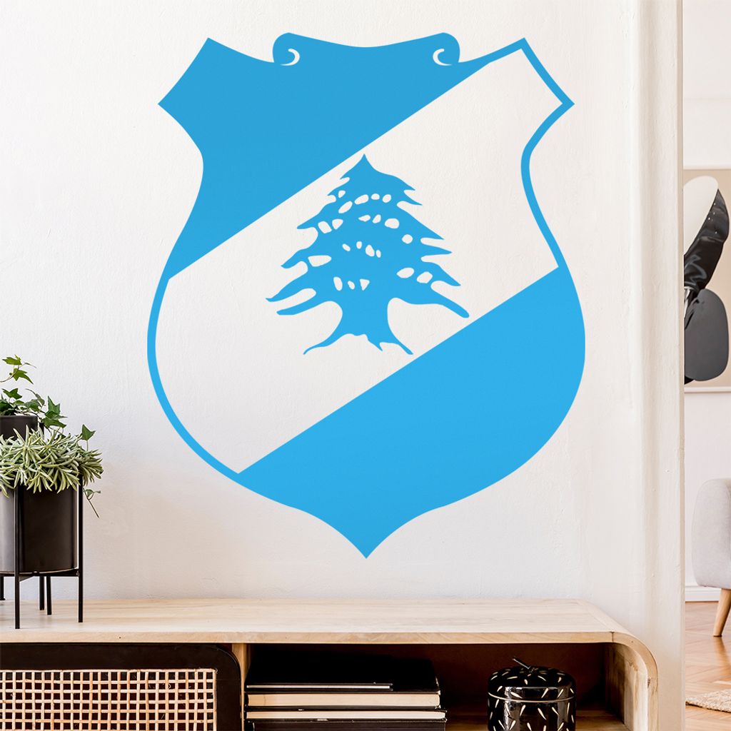 Libanon Wappen Wandtattoo Wandaufkleber Wall Sticker - Dekoration, Küche, Wohnzimmer, Schlafzimmer, Badezimmer