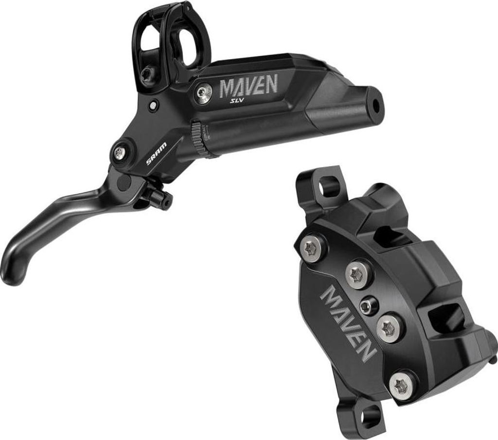 SRAM Maven Silver Hydraulic Disc Brake Black Anodized Scheibenbremse Vorderseite