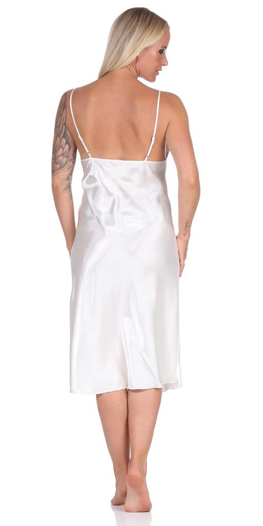 Damen Negligé Nachtwäsche Nachtkleid Dessous Satin; Gelb L