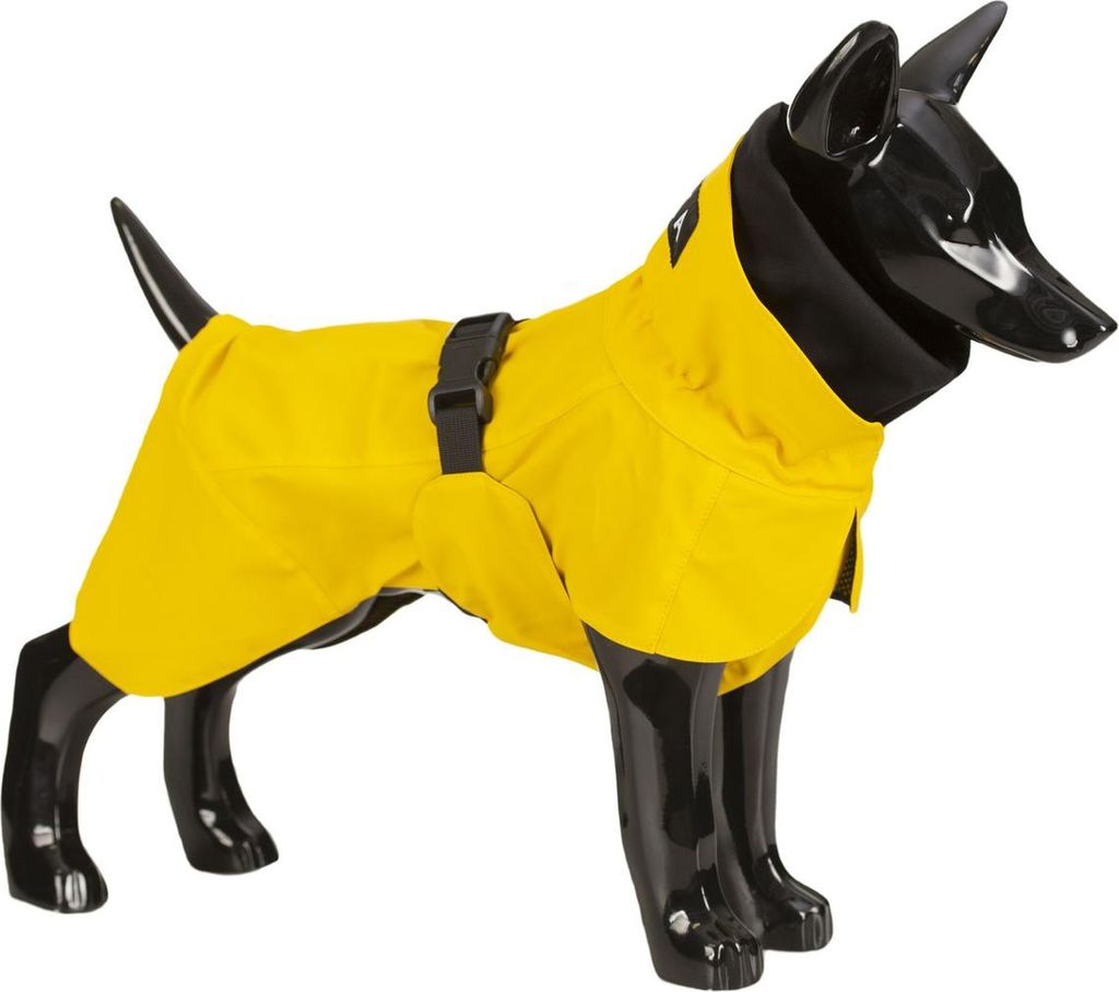 PAIKKA Hunde Regenmantel leicht & reflektierend "Visibility Raincoat Lite" gelb