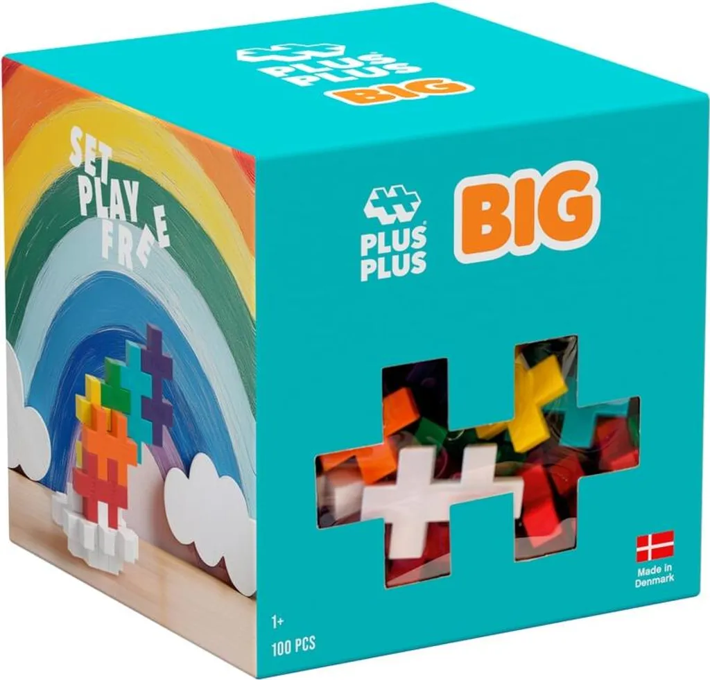 Plus-Plus Big Mélange Arc-en-Ciel 100 Pièces 4354 : Jeu de Construction