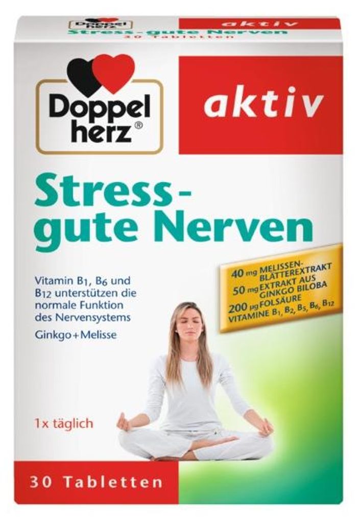 Doppelherz aktiv Stress - gute Nerven Mini-Tabletten, 30 Produktbild 