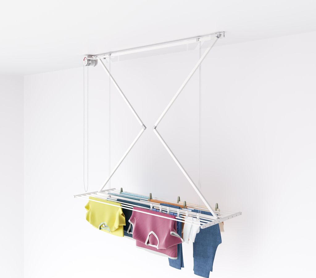 Stendino da soffitto Foxydry Mini 152 cm bianco salvaspazio Immagine del prodotto 