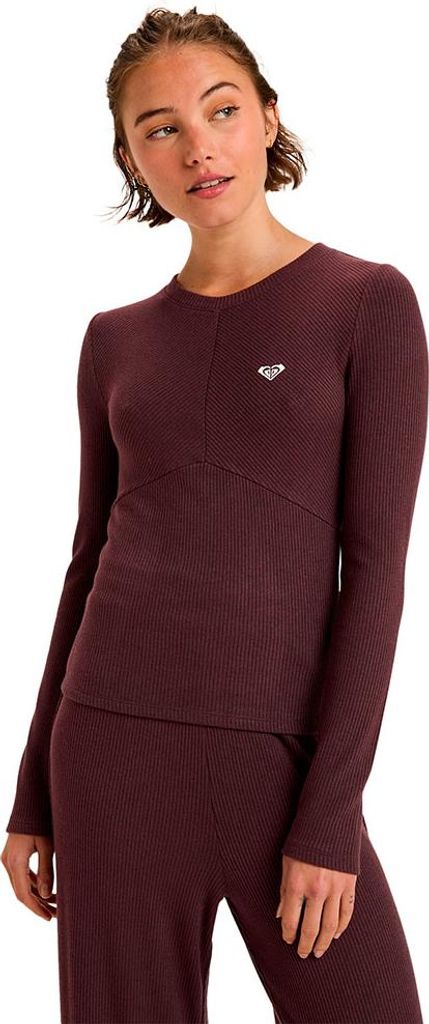 Roxy Rise & Vibe Langarm-oberteil Lila L Frau Lila L