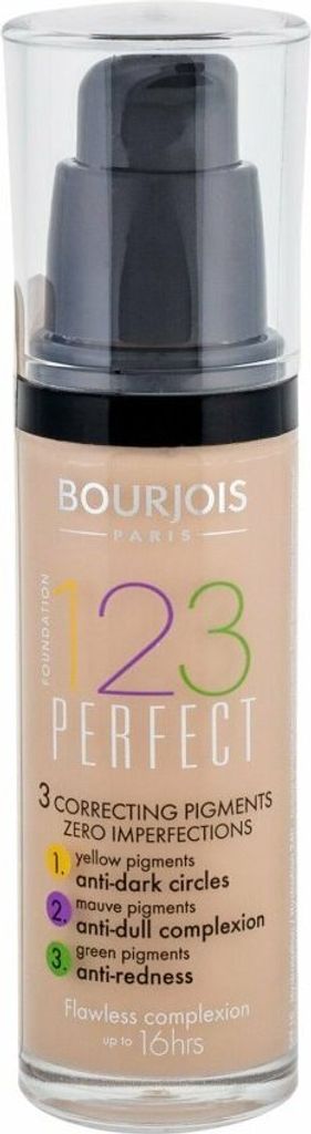 Bourjois 123 Perfect Foundation flüssiges Make-up gegen Unvollkommenheiten 51 Light Vanilla 30 ml