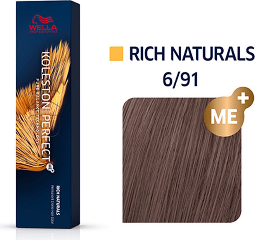 Wella | Haarfarbe Koleston Perfect ME+ 60ml 6/91 - Produktbild 