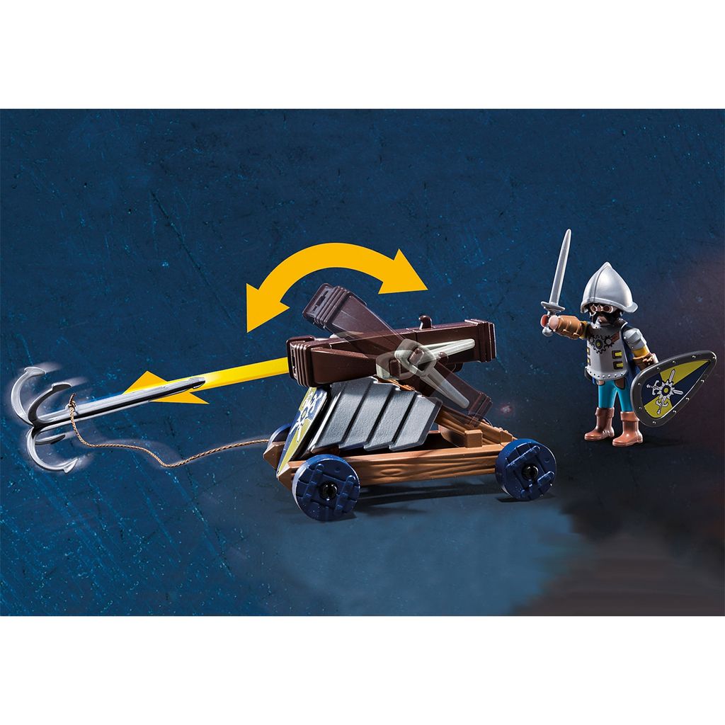 PLAYMOBIL Novelmore 70538 Angriffstrupp – Ritter-Set Mit Fahrbarer Armbrust, Schutzschild & 2 Figuren, Für Kinder 4-10 Jahre