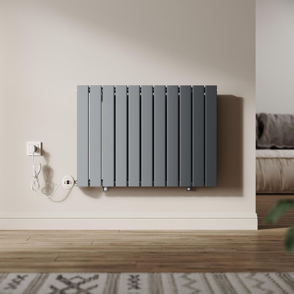SONNI, radiador eléctrico de pie, de una sola pared, color Imagen del producto 