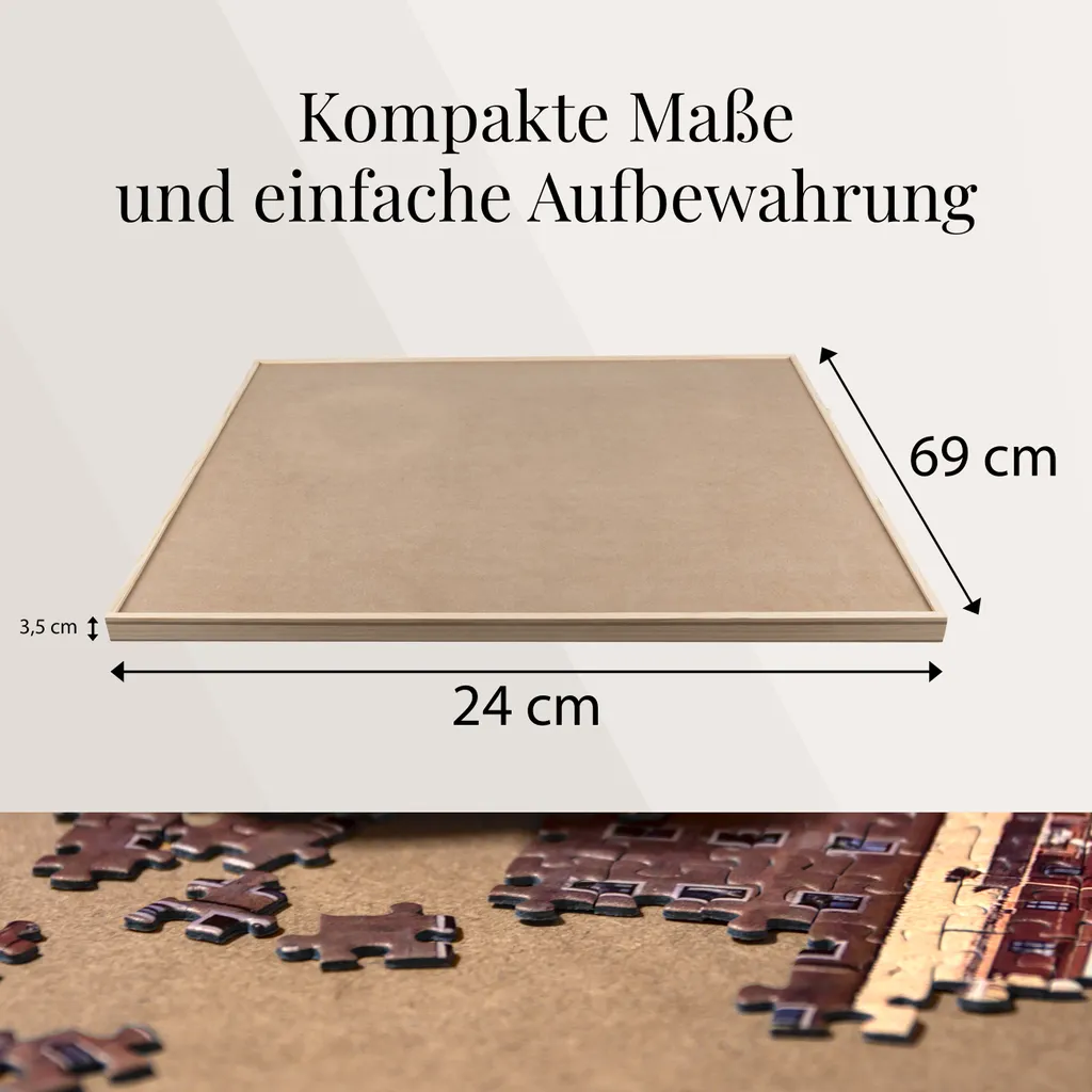 Table Puzzle avec Tiroirs : Ne Perdez Plus de Pièces ! Format 1500pcs