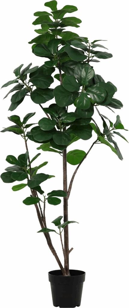 Ficus lyrata Kunstpflanze 150cm große pflegefreie Geigenfeige Dekopflanze
