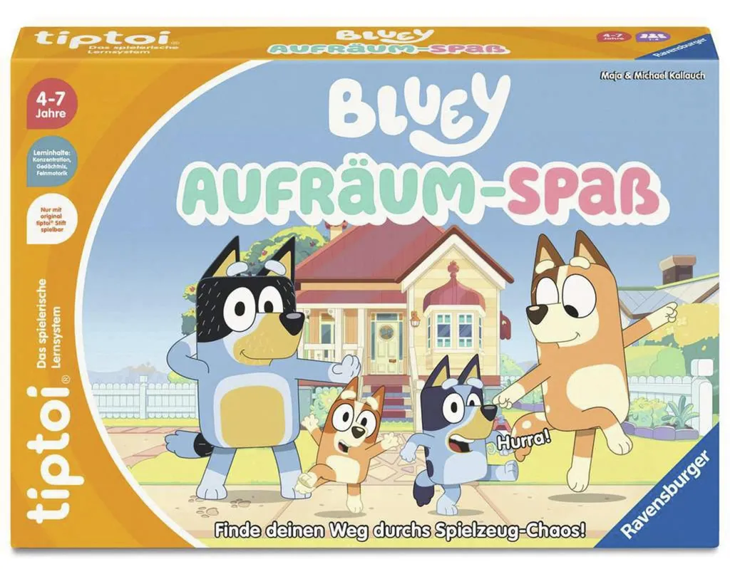 Apprendre à ranger avec Bluey : Livre tiptoi interactif pour la maison