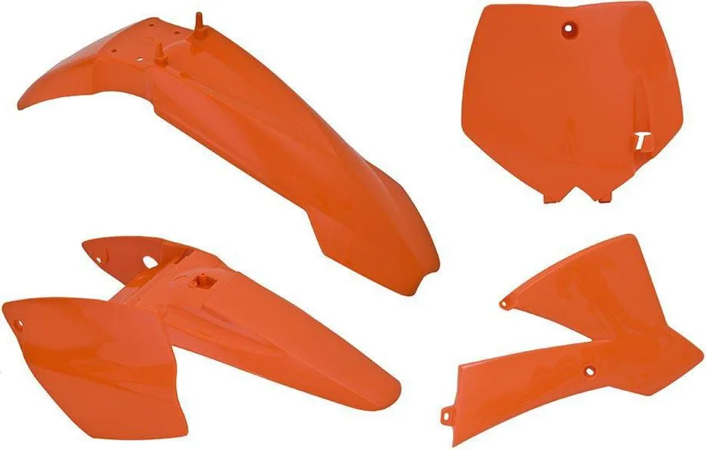 Kit plastique KTM SX65 orange Racetech haute résistance aux chocs UV