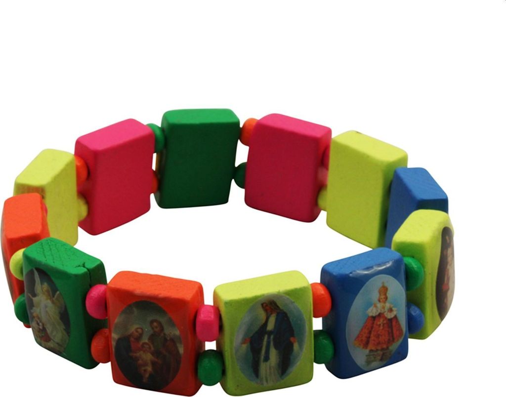 Holzarmband - Christliche Religion - bunt Produktbild 