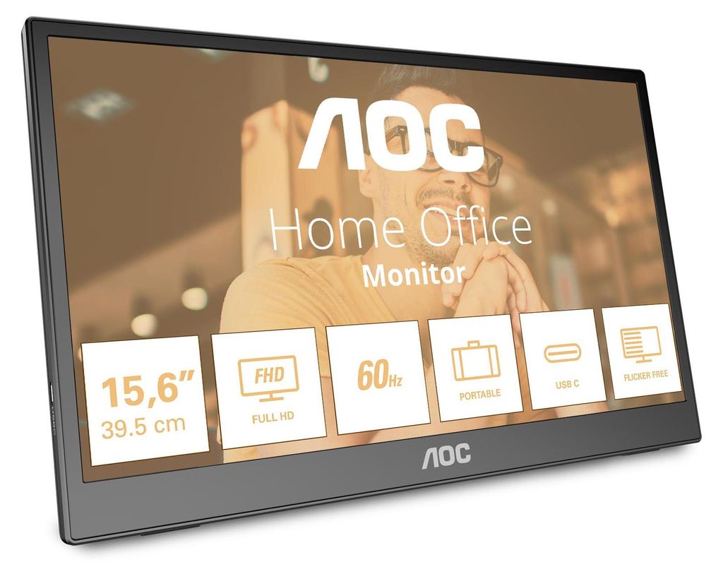 AOC T2 16T3EA Computerbildschirm 39,6 cm (15.6") 1920 x Obrázok produktu 