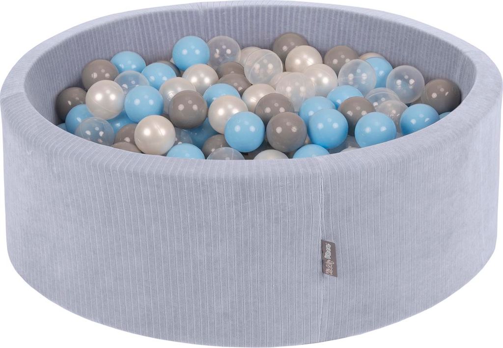 KiddyMoon Bällebad Kinder Schaumstoff Mit Bälle Für Baby ab 1 Jahr