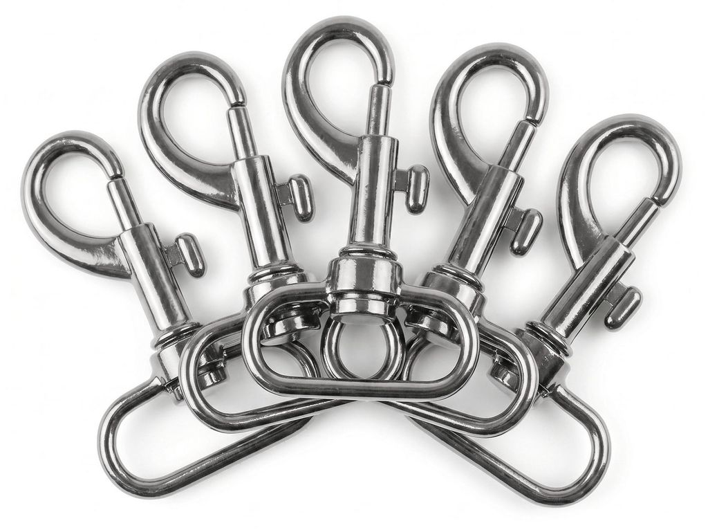5 Karabiner Karabinerhaken Taschenkarabiner Größen Farbwahl Gurtband Hundeleinen