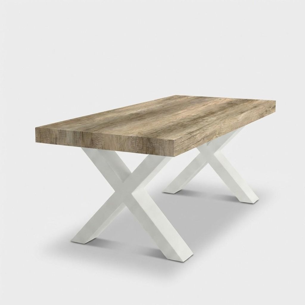 Ausziehbarer Esstisch aus Holz für 12 Personen 180/280x90 Arezzo - Braun