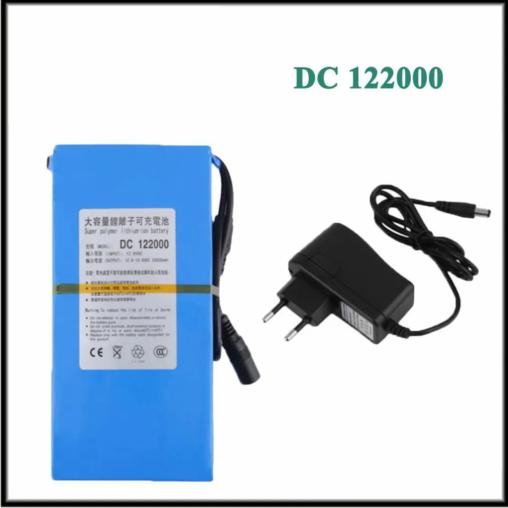 Batterie Li-Ion 12V 20Ah DC 122000 avec Grande Autonomie pour Caméra