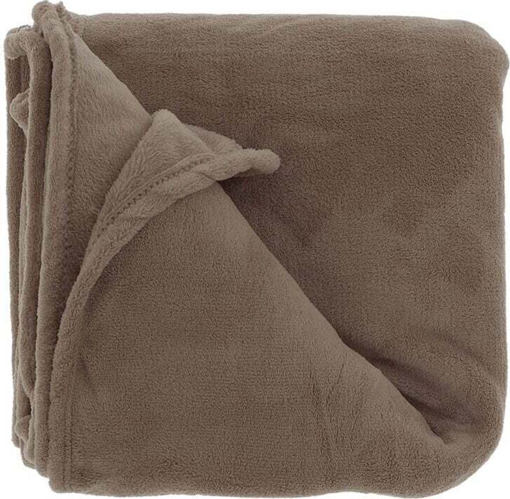 Unique Living – Plaid Claudi Taupe – 130 x 160 cm
