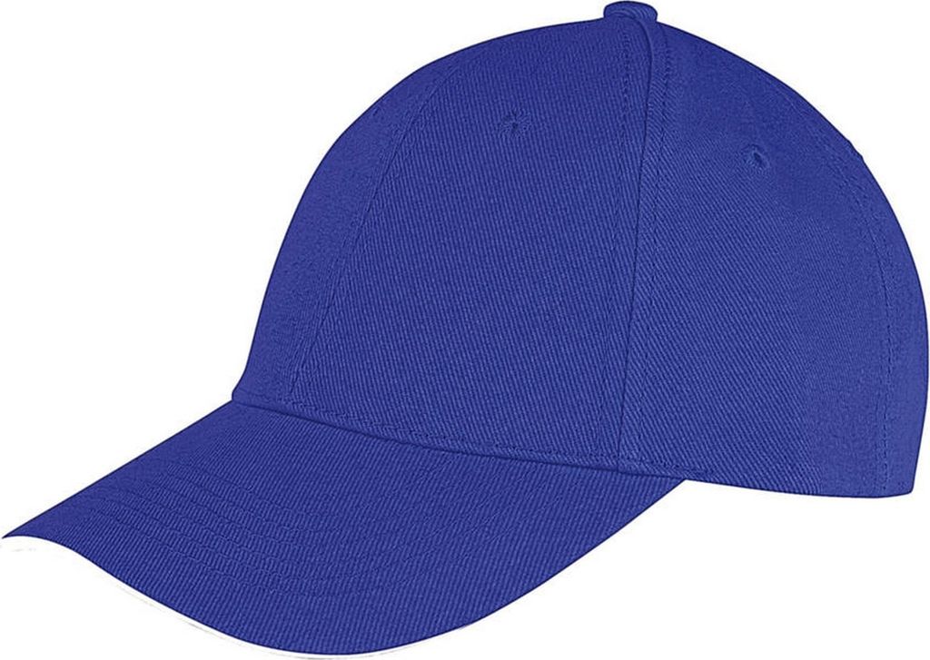 Result Core Uni Memphis Sandwich Schirmmütze BC4038 (Einheitsgröße) (Royal Blau/Weiß)
