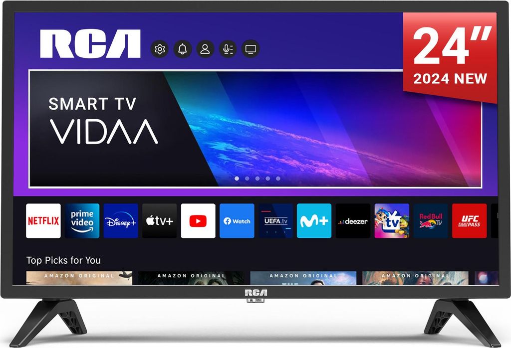 Rca RCA HD VIDAA Smart TV | 24 Zoll/60 cm | Triple Tuner (DVB-T/T2/C/S/S2) | CI/Ci+ | Hotel Mode | VRS24HF1