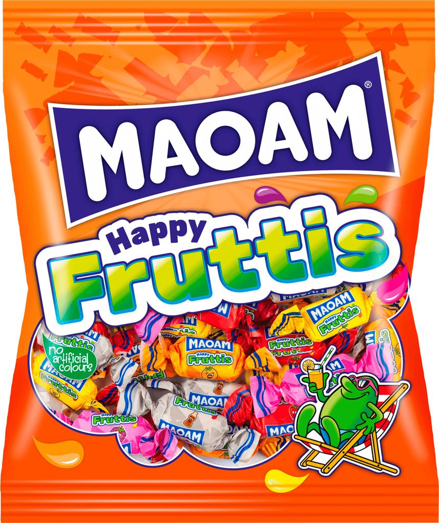 Maoam Happy Fruttis cukierki do żucia o smaku świeżych Zdjęcie produktu 
