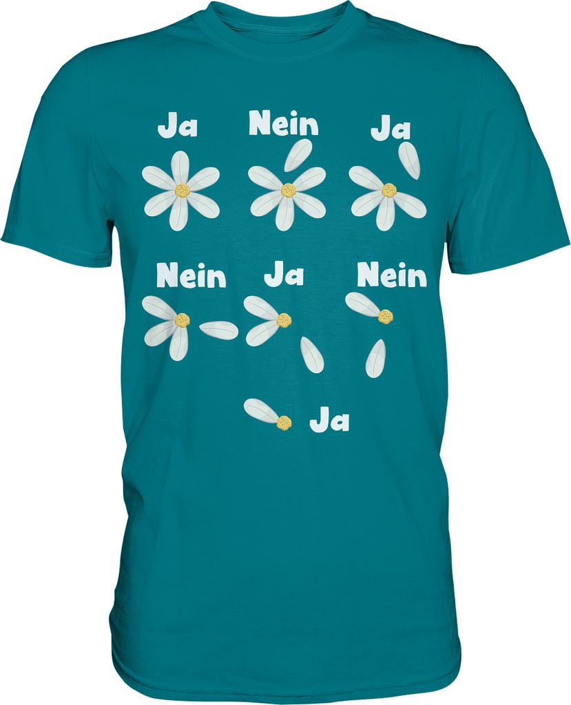 Gänseblümchen Shirt Ja Nein Spiel Garten Motiv Gärtner – Produktbild 