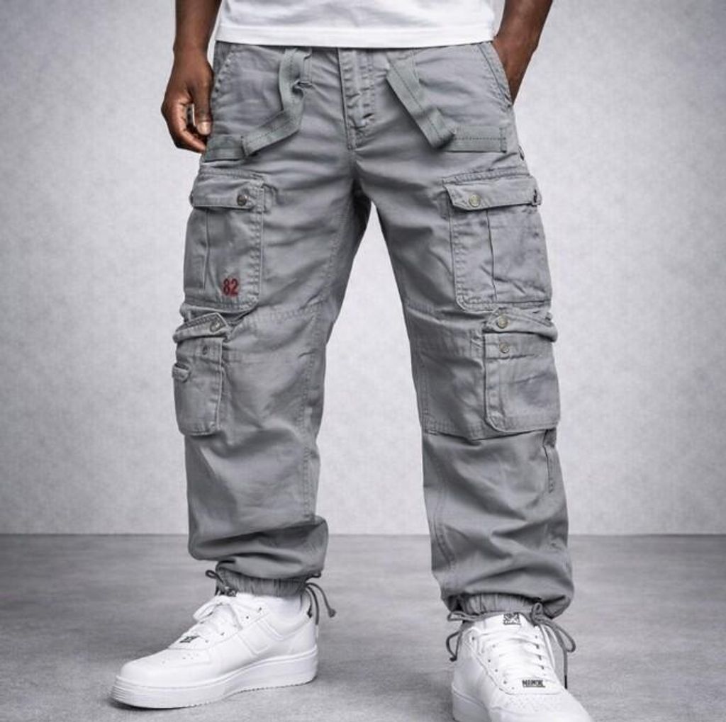 Pantaloni vintage SURPLUS Airborne, grigi Immagine del prodotto 