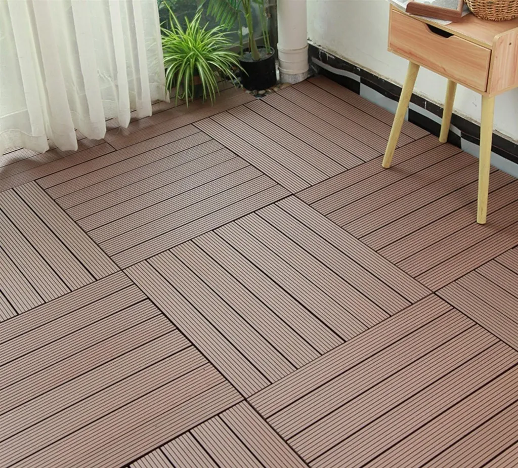 Dalles de terrasse composite WPC dalles clipsables extérieures 30x60 cm - 4
