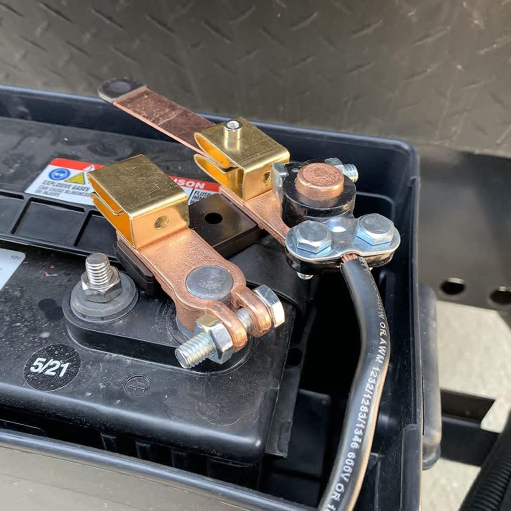 Oberer Pfosten-Batterietrennschalter, 12–24 V, 250/750 Ampere, Messerklingen-Hauptschalter, Stromabschaltung für Marine, Auto, Boot, Wohnmobil, ...
