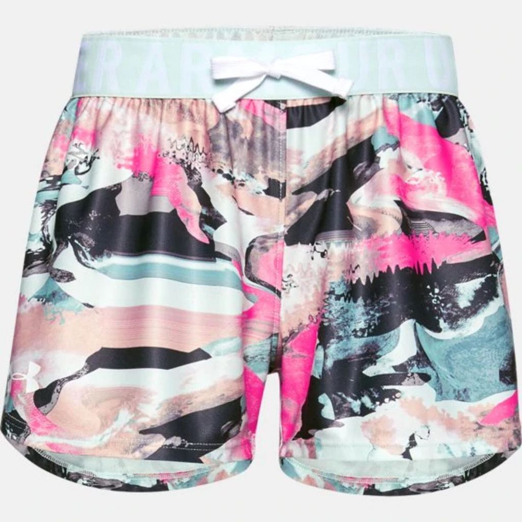 Under Armour Play Up Bedruckte Shorts für Mädchen, Größe: YL