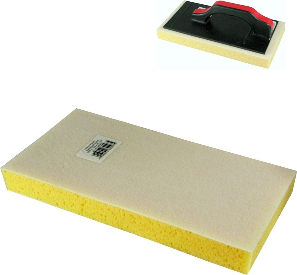Hydro-Rasterschwamm 300 x 150 x 35 mm, Klettverschluss, gerastert