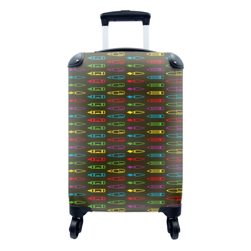 MuchoWow® Koffer Handgepäck Trolley Rollkoffer Kleine Produktbild 