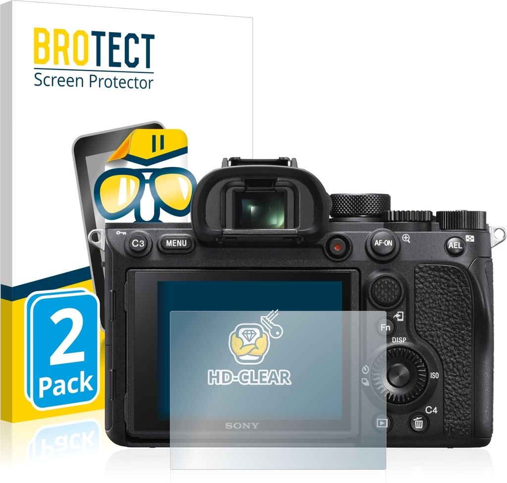 2x Für Sony Alpha 7R IV Schutzfolie BROTECT Displayschutz Display Schutz Folie Klar Transparent