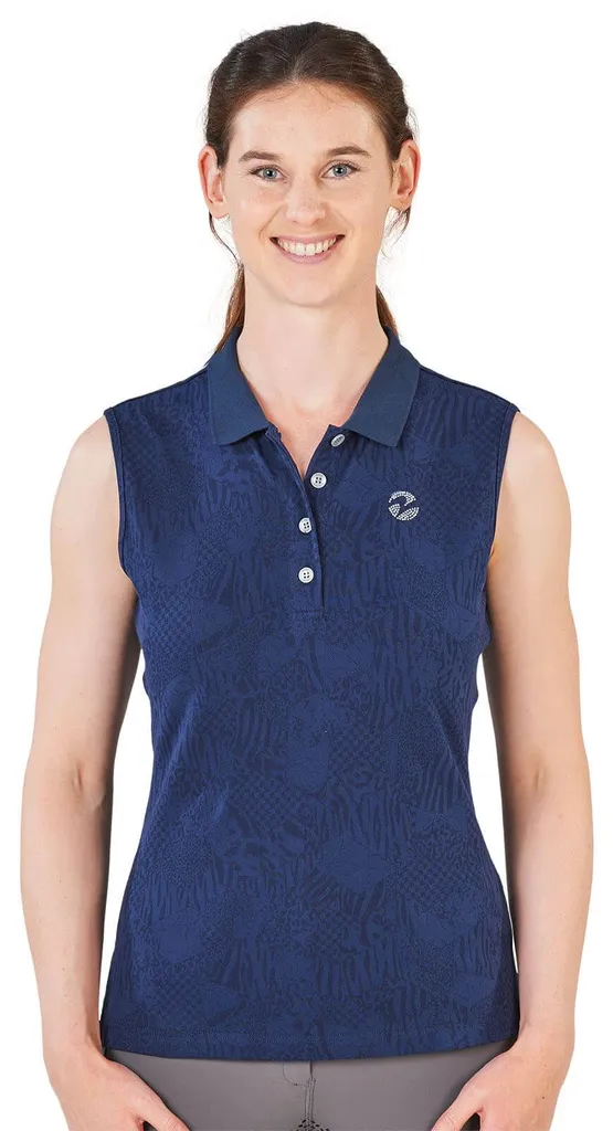 Polo femme Shanon Navy XS - Idéal entraînement équitation et sport