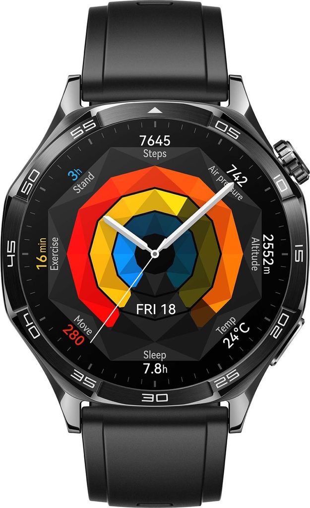 Huawei Watch GT 5 46 mm nero, TruSeen6.0, monitoraggio Immagine del prodotto 